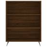 Stylish Highboard in Brown Oak - 69.5x34x180 cm