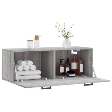 Wall Cabinet Grey Sonoma - Stylish & Practical Storage