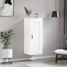 Elegant Wall Mounted Cabinet - White Engineered Wood 34.5x34x90cm