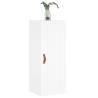 Elegant Wall Mounted Cabinet - White Engineered Wood 34.5x34x90cm