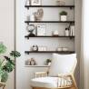 Wall Shelf Dark Brown 100x10x2 cm - Solid Oak Storage Solution