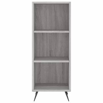 Stylish Highboard Grey Sonoma - 180 cm Engineered Wood Storage