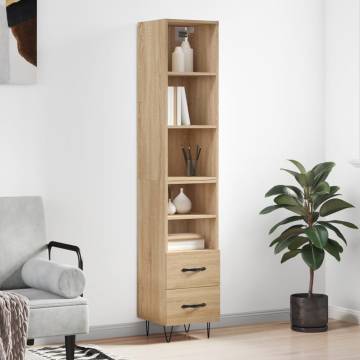 Highboard Sonoma Oak - Stylish Storage Solution | HipoMarket