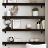 Wall Shelf Dark Brown 100x10x6 cm Treated Solid Wood Oak Colour dark brown Size 100 x 10 x 6 cm Quantity in Package 1 Number of Pieces 