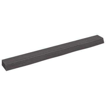 Wall Shelf Dark Brown 100x10x6 cm - Solid Oak Wood | HipoMarket