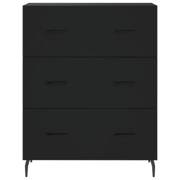 Stylish Highboard Black 69.5x34x180 cm | Engineered Wood