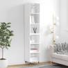 Highboard High Gloss White 34.5x32.5x180 cm Engineered Wood Colour high gloss white Quantity in Package 1 Model 3 shelves 