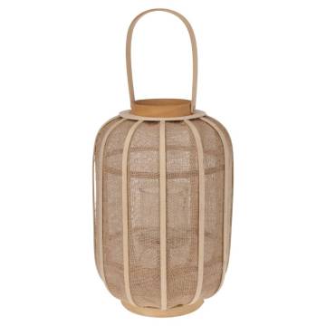 H&S Collection Hanging Lantern Rattan 28x40 cm Beige