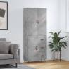 Highboard Concrete Grey 69.5x34x180 cm Engineered Wood Colour concrete grey Quantity in Package 1 Model 1 door 3 drawers 