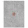 Stylish Highboard Concrete Grey - 69.5x34x180 cm | HipoMarket