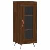 Stylish Highboard Brown Oak - 34.5x34x180 cm | Hipo Market