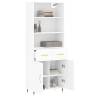 Stylish Highboard White - 69.5x34x180 cm Engineered Wood