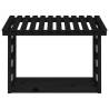 Firewood Rack Black 108x64.5 cm Solid Pine - Stylish Storage