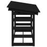 Firewood Rack Black 108x64.5 cm Solid Pine - Stylish Storage