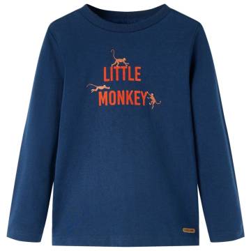 Comfortable Kids' Long Sleeve T-Shirt - Navy Blue 92 | HipoMarket