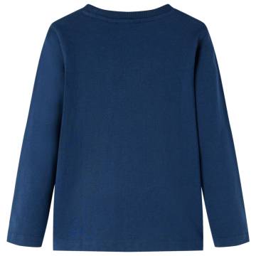 Comfortable Kids' Long Sleeve T-Shirt - Navy Blue 92 | HipoMarket