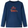 Kids' T-shirt with Long Sleeves Navy Blue 116 Colour navy blue Size 116 (5-6y) 