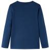 Kids' Long Sleeve T-Shirt Navy Blue 116 - Soft & Comfortable