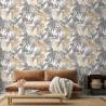 DUTCH WALLCOVERINGS Wild Palms Wallpaper - Grey & Beige