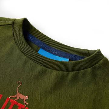 Kids' Dark Khaki Long Sleeve T-shirt - Size 140 | Hipo Market