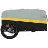 Sturdy Bike Trailer Black and Yellow - 45 kg Capacity