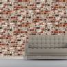 DUTCH WALLCOVERINGS Brick Red Wallpaper - Stylish & Durable