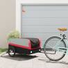 Bike Trailer Black and Red 45 kg Iron Colour red Size 137 x 69 x 59 cm 