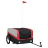 Sturdy Black & Red Bike Trailer - 45 kg Iron Load Capacity