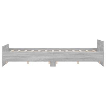 Grey Sonoma King Size Bed Frame with Headboard & Footboard