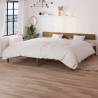 Honey Brown Solid Wood Bed Frame 200x200 cm | Hipomarket