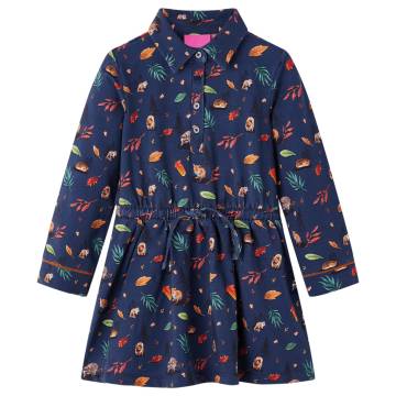 Kids' Long Sleeve Navy Dress 116 - Affordable & Stylish