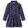 Kids' Dress with Long Sleeves Navy 116 Size 116 (5-6y) 