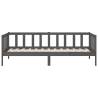 Day Bed Grey 80x200 cm - Solid Pine Wood, Versatile & Stylish