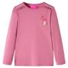 Kids' T-shirt with Long Sleeves Raspberry 116 Colour raspberry Size 116 (5-6y) 