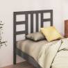 Bed Headboard Grey 106x4x100 cm Solid Wood Pine Colour grey Size 106 x 100 cm Quantity in Package 1 