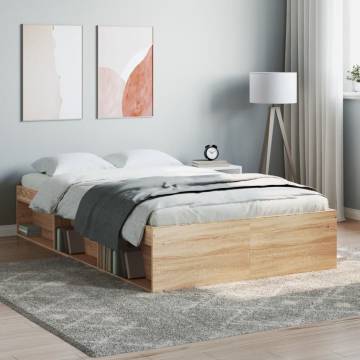 Sonoma Oak Small Double Bed Frame - Modern & Stylish Design