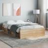 Bed Frame Sonoma Oak 120x190 cm Small Double Colour sonoma oak Size 120 x 190 cm 