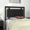 Bed Headboard Black 105.5x4x100 cm Solid Pine Wood Colour black Size 105.5 x 100 cm Quantity in Package 1 