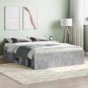 Bed Frame Concrete Grey 135x190 cm Double Colour concrete grey Size 135 x 190 cm 