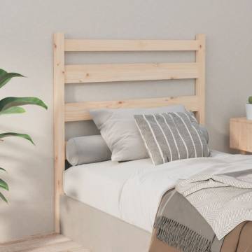 Stylish Solid Wood Pine Bed Headboard | 81x4x100 cm