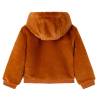 Kids' Hooded Jacket Faux Fur Cognac - Stylish & Cozy Wear