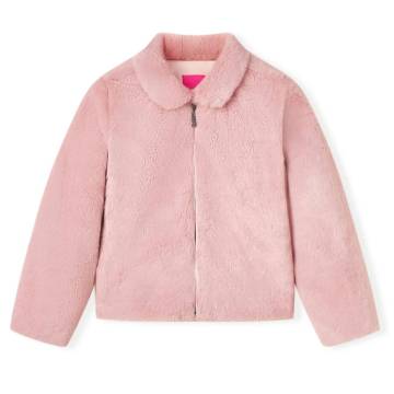 Kids' Faux Fur Coat in Pink | Size 128 - Affordable Fashion