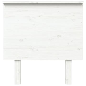 Bed Headboard White - Solid Pine | Stylish & Rustic Design