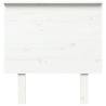 Bed Headboard White - Solid Pine | Stylish & Rustic Design