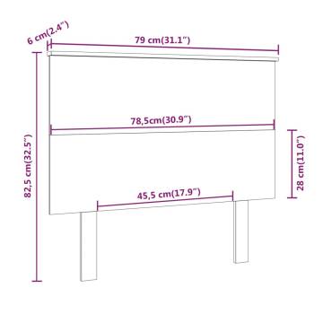 Bed Headboard White - Solid Pine | Stylish & Rustic Design