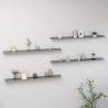 Wall Shelves 4 pcs Grey 115x9x3 cm Colour grey Size 115 x 9 x 3 cm Quantity in Package 4 Number of Pieces 1 