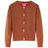 Kids' Cardigan Knitted Cognac 92 Colour cognac Size 92 (1.5-2y) 