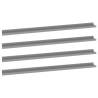 Stylish 4pcs Grey Wall Shelves - Maximize Your Space