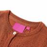 Kids' Knitted Cardigan in Cognac - Soft & Stylish | HipoMarket