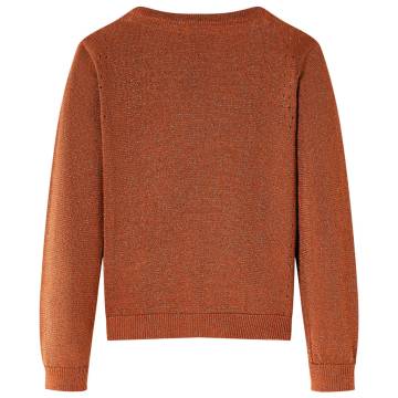 Kids' Cardigan Knitted Cognac 116 | Affordable Quality Wear